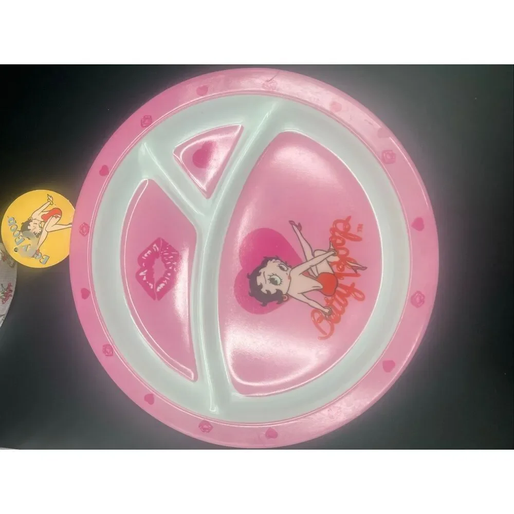 Betty boop small plate and shoe lace